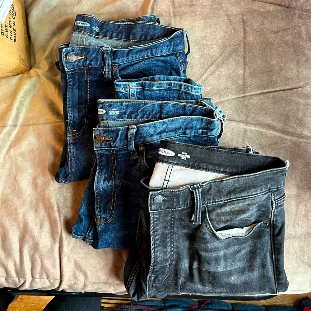 Men’s 3 Pair Old Navy Jeans
